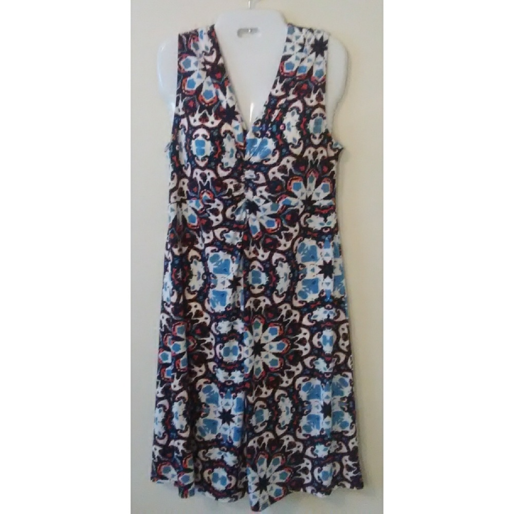 Jones new york navy and orange dress